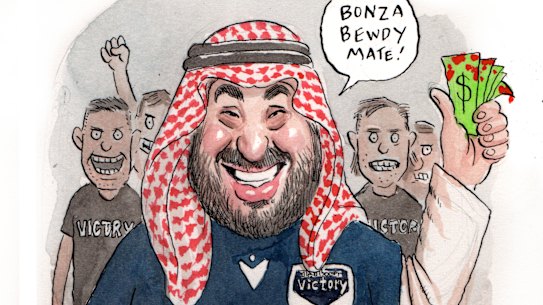 There are rumours Saudi Arabia’s Mohammed bin Salman wants to buy Melbourne Victory.