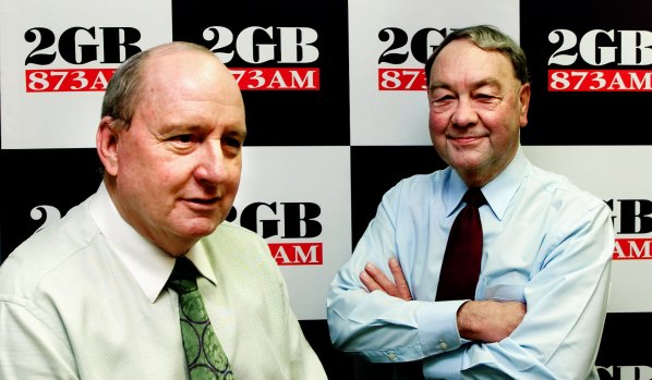 Alan Jones with John Brennan in 2002.