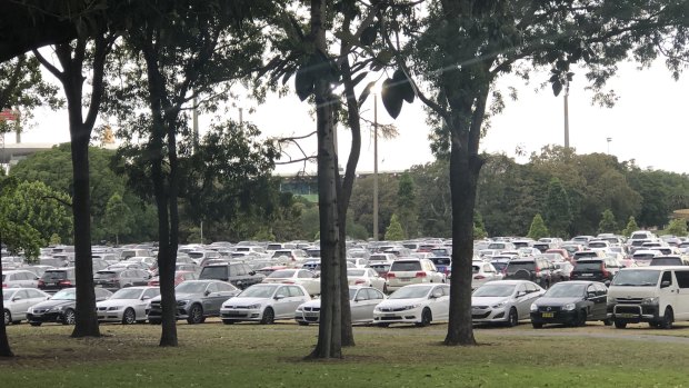 Cars packing out Moore Park: was this the greening of the city the government had in mind?