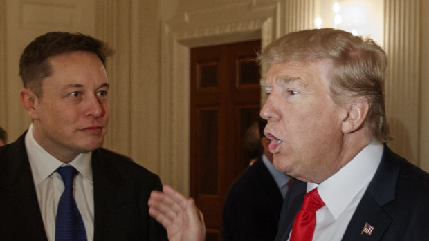 Learning from the master: Tesla CEO Elon Musk is using tweets like Donald Trump.