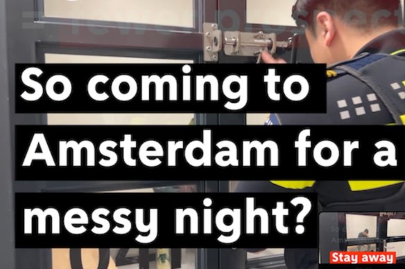 A new ad campaign promoted by Amsterdam aims to ward off rowdy British tourists.