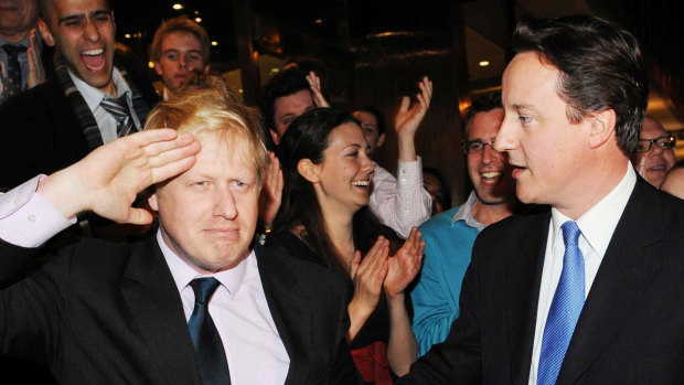 Boris Johnson and David Cameron in 2008.