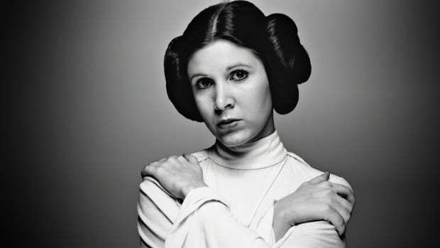 Rebel princess and feminist icon: Carrie Fisher as Princess Leia Organa.