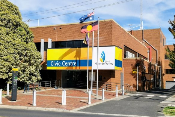 The City of Moonee Valley Council chambers in Moonee Ponds.