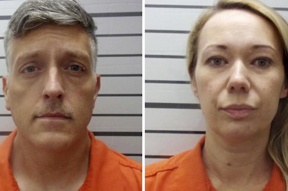 Jon and Carie Hallford, the owners of the Colorado funeral home where 189 decaying bodies were found.