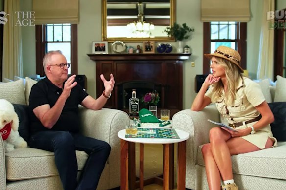 Albanese and Nikki Osborne on the controversial Bush Deep podcast that aired in July.