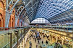 London’s magnificent St. Pancras International station, home to Eurostar services, is everything an airport terminal isn’t.