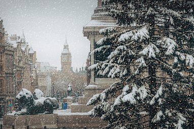 A snowy Christmas is so far from what we’re used to at home. 