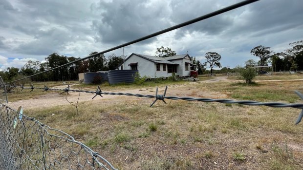 The Wieambilla property in which lived brothers Nathaniel and Gareth Train, along with Gareth’s wife Stacey, and where the shooting took place.