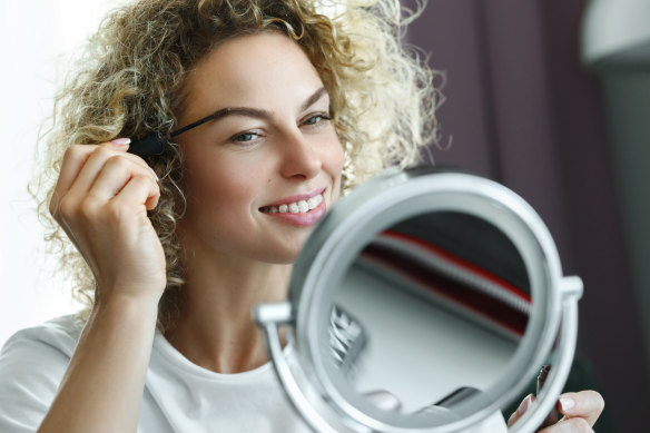 Beauty routines like eyebrow tinting are increasingly being done at home as the cost of living rises.