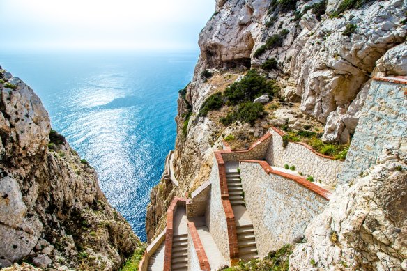 The stairway leading to the Neptune’s Grotto near Alghero.