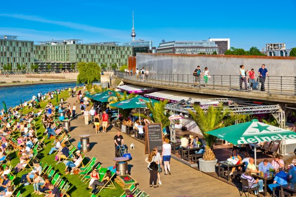 Berlin comes alive in the northern summer.