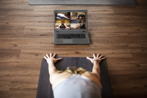 Yoga over Zoom: a lockdown necessity.