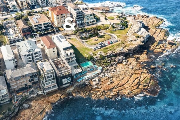 The Ramsgate Avenue block shared by David Paradice and Rebel Penfold-Russell is the last oceanfront block on flat rock at Ben Buckler.