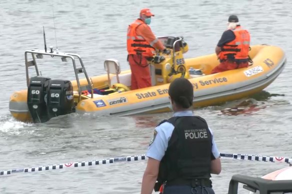 A witness saw the man enter the water about 10.30am on Thursday.
