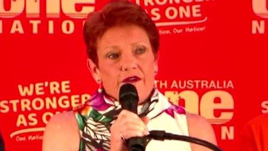Pauline Hanson said One Nation’s strong performance in the South Australia election was just the beginning.