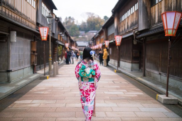 A traditional street in Japan.