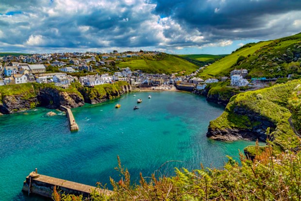 Port Isaac in Cornwall, England, in the United Kingdom.