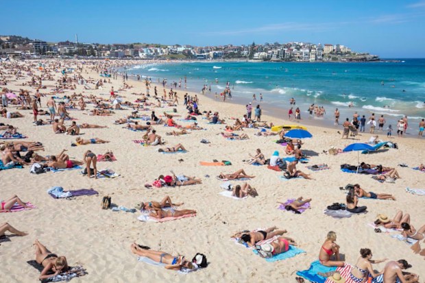 Bondi Beach attracts flocks of tourists.