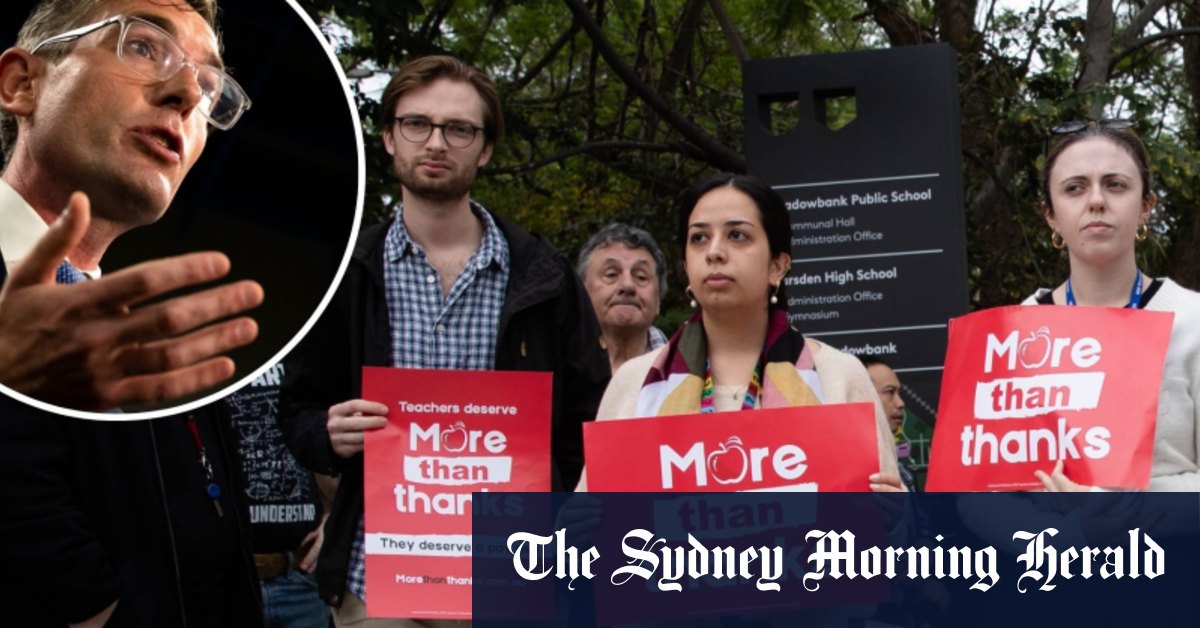 Not happy Dom: Teachers walk out as Premier arrives to open school – Sydney Morning Herald