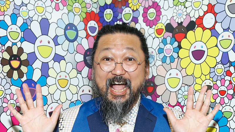 The Works Of World Famous Artist Takashi Murakami Sell For Tens Of Millions Why Then Does He Sleep In A Cardboard Box Did you scroll all this way to get facts about cartoon flower art? famous artist takashi murakami