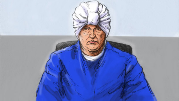 Malka Leifer in court sketch from a September 2021 appearance at Melbourne Magistrates Court.