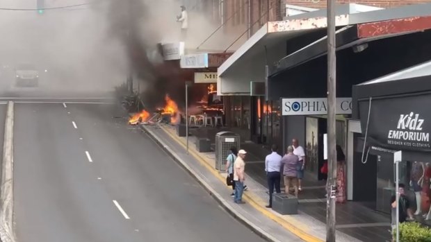 A fire at the Jailhouse Rock Pizza on Homer St, Earlwood, November 26, 2019.