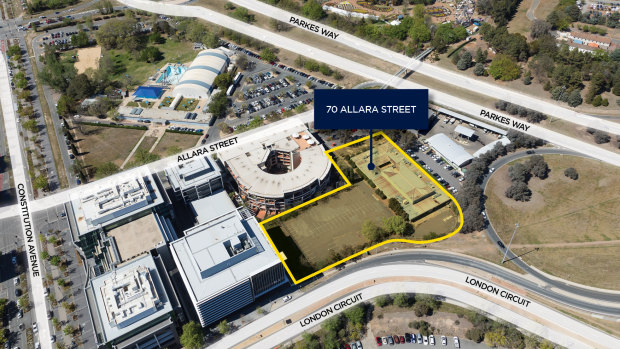 Geocon has paid $24 million for the site at 70 Allara Street, Canberra.