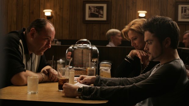 A scene from the final episode of The Sopranos. The finale remains highly contentious.