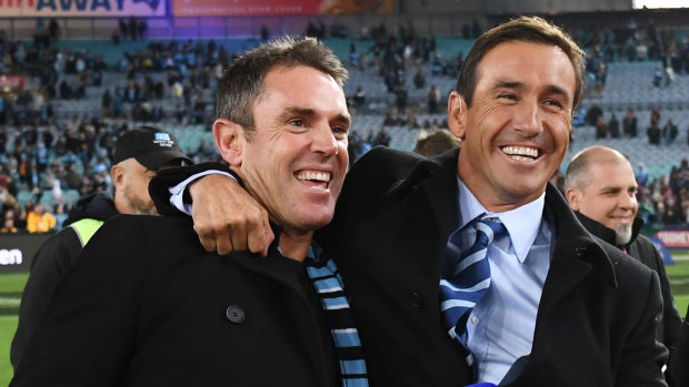Bright outlook: Andrew Johns is predicting more silverware for Brad Fittler's Blues and the Roosters.