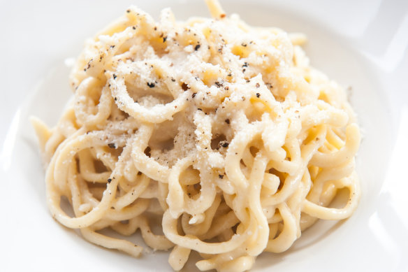 Cacio e pepe is a must in Rome.