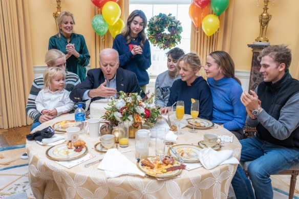 US President Joe Biden celebrates his 80th birthday.
