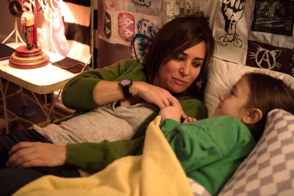 Pamela Adlon as Sam and Olivia Edward as her youngest daughter Duke.