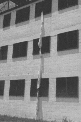 Speaking of escapes, sheets were used by one prisoner to create a makeshift rope, which was used to abseil down a cell block in the late 1980s.