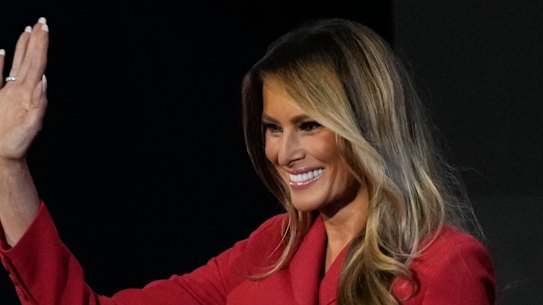 Melania Trump is introduced during the Republican National Convention.