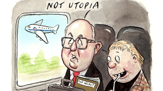 Road warrior Leo Hardiman had to take the bus to Canberra.