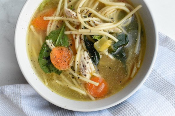 Chicken noodle soup.