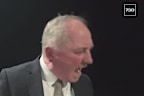 Barnaby Joyce snapped at a dog on-air in a bizarre interview moment.