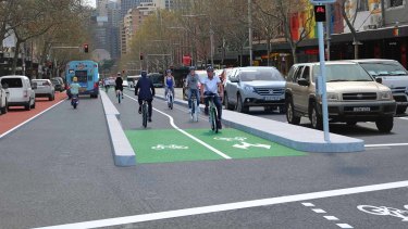 The cycleway will run 1.7km from Taylor Square along Oxford Street, Liverpool and College Streets to the city centre, and connect to the existing cycleway network at Bourke and Castlereagh streets.