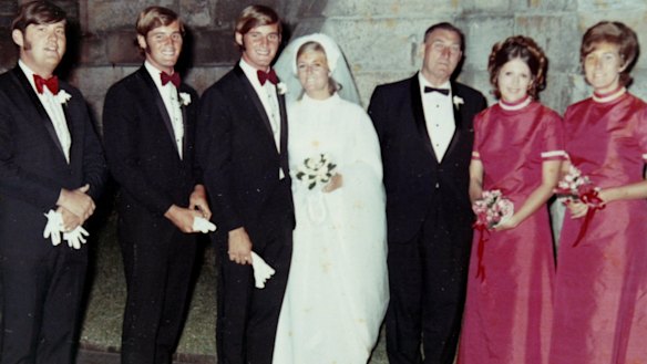 Chris and Lynette Dawson on their wedding day. 