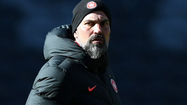 Changed man: Markus Babbel has taken charge of training with his job now in question. 