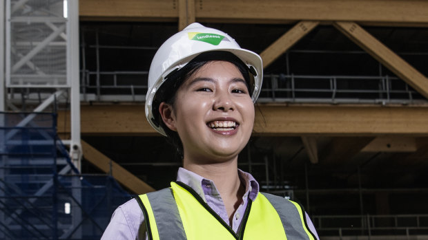 Elizabeth Lau works in the construction industry for building company Lendlease.
