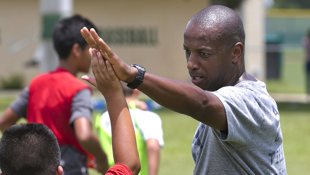 A 2016 photo of Yale's former women's head soccer coach, Rudy Meredith. 