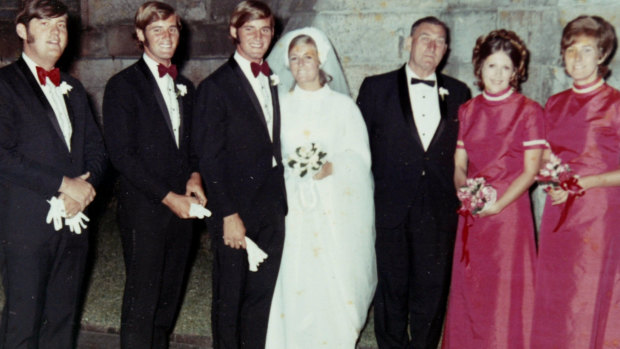 Chris and Lynette Dawson on their wedding day. 