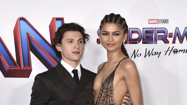 Possible hosts: Tom Holland and Zendaya at the premiere of Spider-Man: No Way Home in Los Angeles before Christmas. 