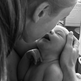 Rebecca “Becky” Cummins with baby Edith.