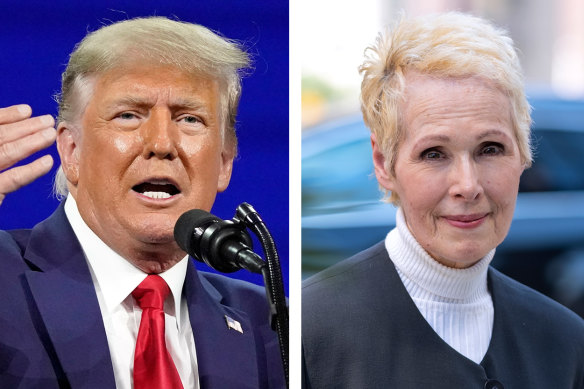 Donald Trump and Jean Carroll.