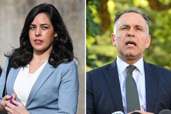 Exiled MP Moira Deeming and Opposition Leader John Pesutto are set to face off in court in September.
