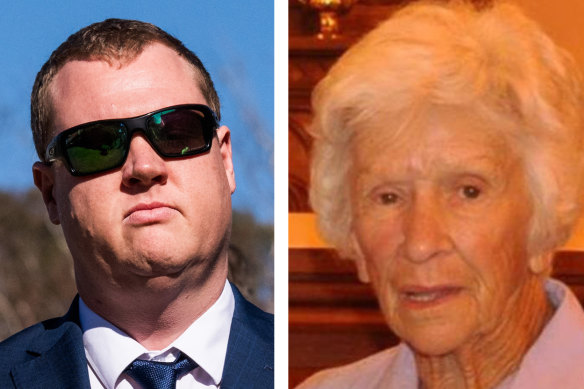 Senior Constable Kristian White is accused of Tasering 95-year-old great-grandmother Clare Nowland, who later died.