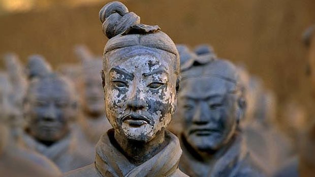 Chinese terracotta warriors.